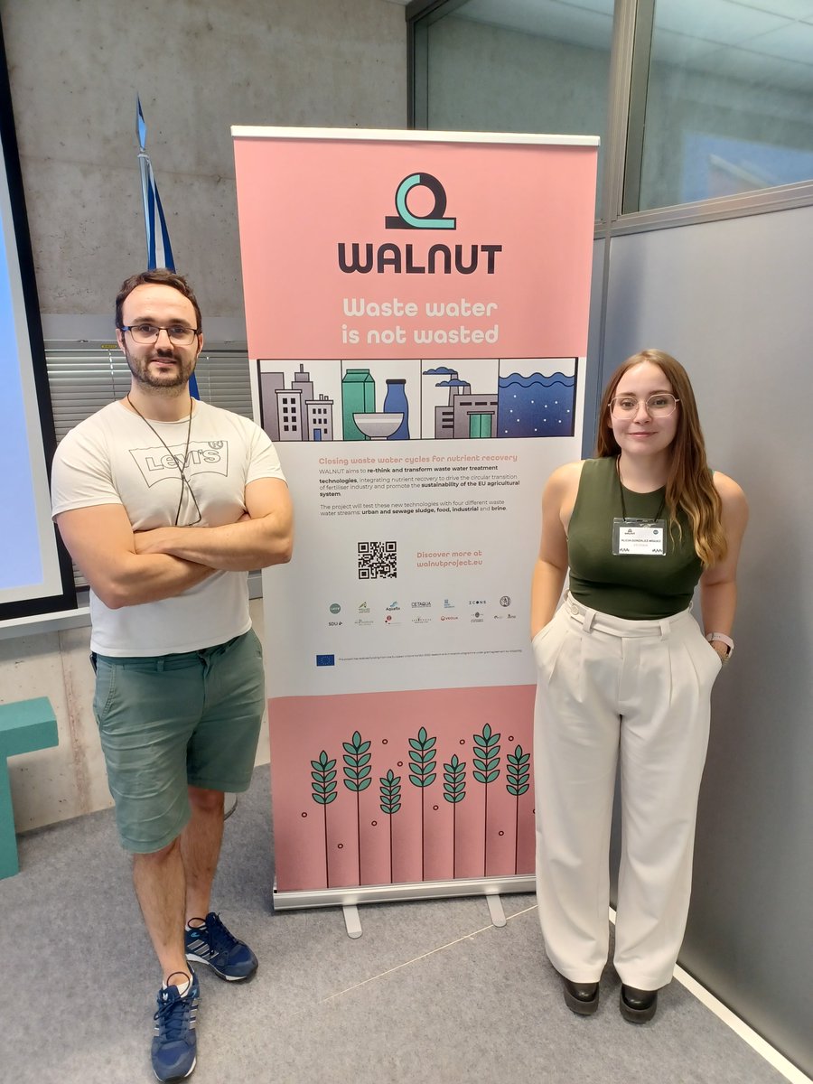 CETAQUA's tweet photo. 📍Our colleagues @Alvaro_Mayor and @Alicia_GMiguez attend the #GeneralAssembly of the @walnut_project organised by @CARTIFCT. ✅We share the progress on the pilot prototype that will start operating in November at the @VIAQUA ´s #biofactory in Ourense
➕https://t.co/f5q7mgucyS https://t.co/Hpf2ZKW6RC