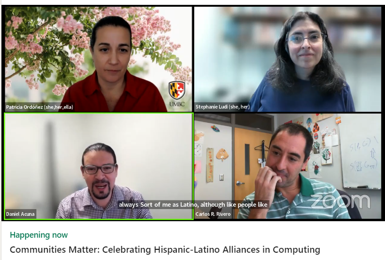 Hispanic or Latino? Tune in to our live panel to hear four computing experts share their personal stories and how they engage with their heritage. bit.ly/3teCTJy #HispanicHeritageMonth #computing @_LXAI @AnitaB_org @AnitaBorg_India @Techqueria @LatinaGirlsCode @codeorg