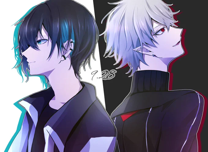 #灰画#KuzuArt"どーも" 