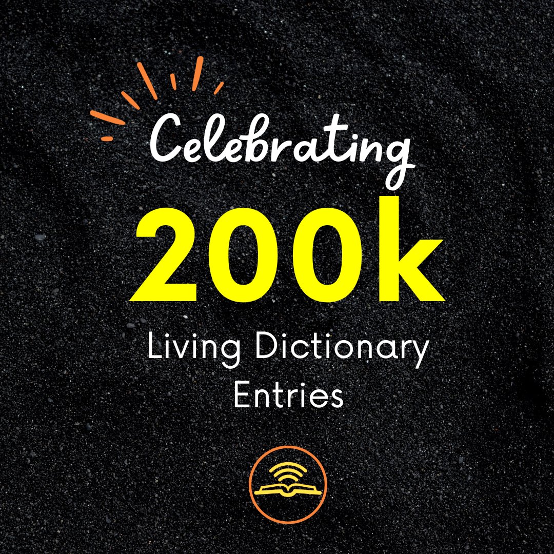 Great news! We hit a milestone. The Living Dictionaries platform now houses over 200,000 #dictionary entries. Big shout-out to the 930+ language activists currently building Living Dictionaries for under-resourced, endangered and minority #languages on the platform.