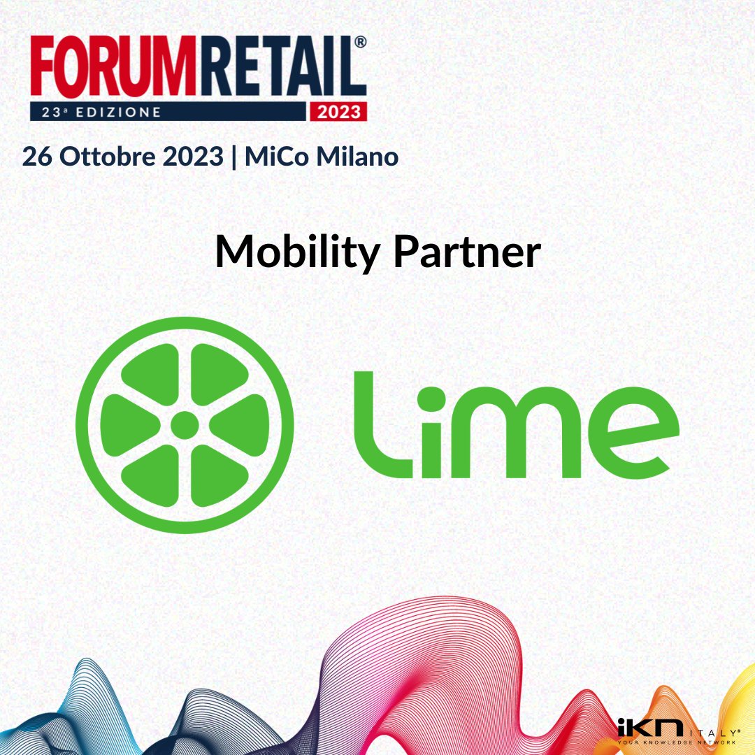🔈We’re excited to announce that Lime is an official mobility partner 🛴🚲this year at Forum Retail!

Every year, over 3000 managers gather at Forum Retail to discuss innovative strategies for sustainable retail practices. 🌍⚡

We look forward to seeing you on October 26th at