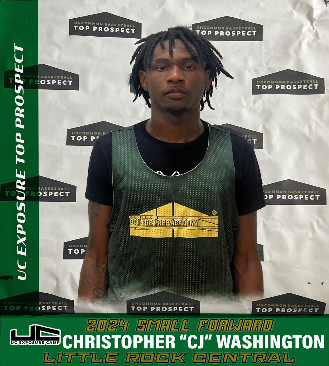 UC_Exposure's tweet photo. Big man w/ a big upside AR "Top Prospect" @CJWashington24 best is in front of him! I can see CJ go the JC route & end up with LM/MM D1 Options after 2 years GJ grow his game #UCExposure #EarlyLead #JCNoBrainer #VersatileSF @LittleRockMBB @CoachShields_EC @BlinnMBB @JucoGems https://t.co/hSErWtMVo9