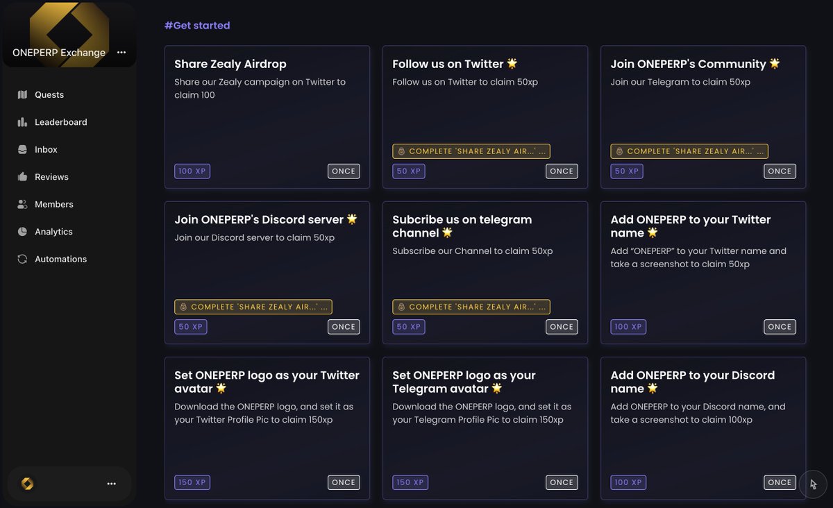 ONEPERP Exchange tweet media