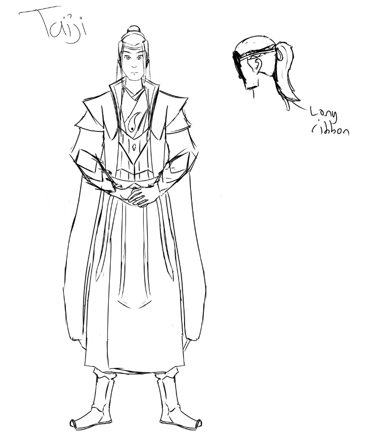 plk_michael's tweet photo. My quick sketch concept of Taiji, our protagonist for the story. 
@AbertayGDS #AGDSFreshersJam2023 https://t.co/2bJPk5u6vj