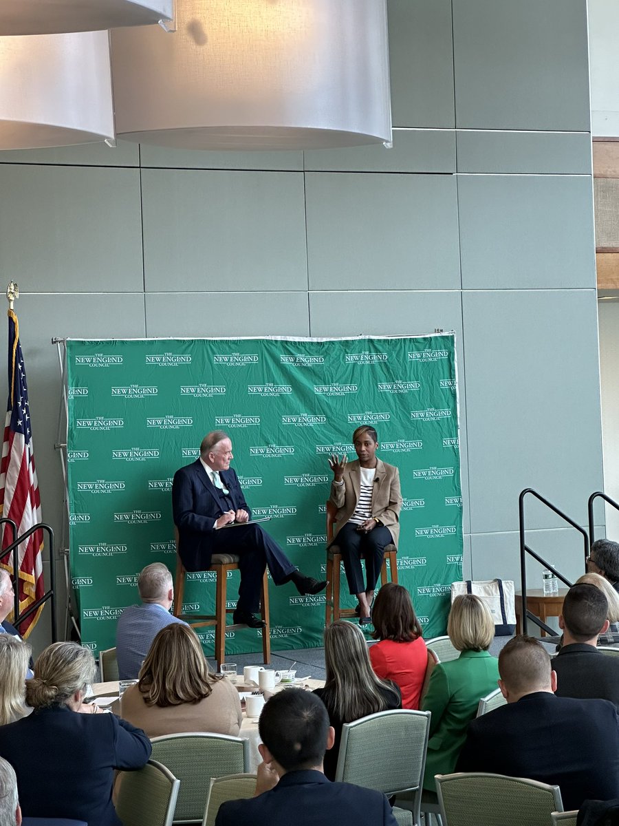 We’re at the @seaportboston this morning with @MassAGO Andrea Campbell. @NECouncil