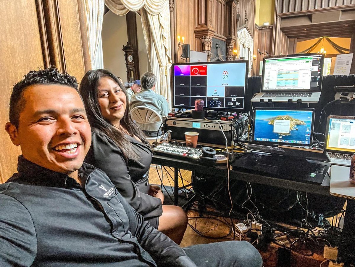 Verducciep's tweet image. POV you’re our AV Team!

We were at Kohl Mansion for Mach49&apos;s 3 Day Conference. 

Our team worked on AV in the main room and 3 breakout rooms. Thank you Lawrence Arevalo, who prepares our team for success with all things production.

#verduccieventproductions #vep #avsupport #av
