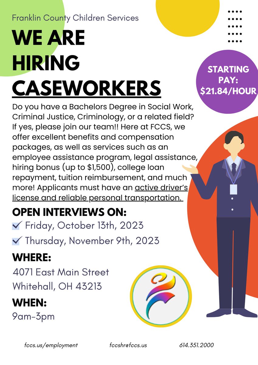FCCSnews's tweet image. We're holding #openinterviews! Visit fccs.us/employment for more info.