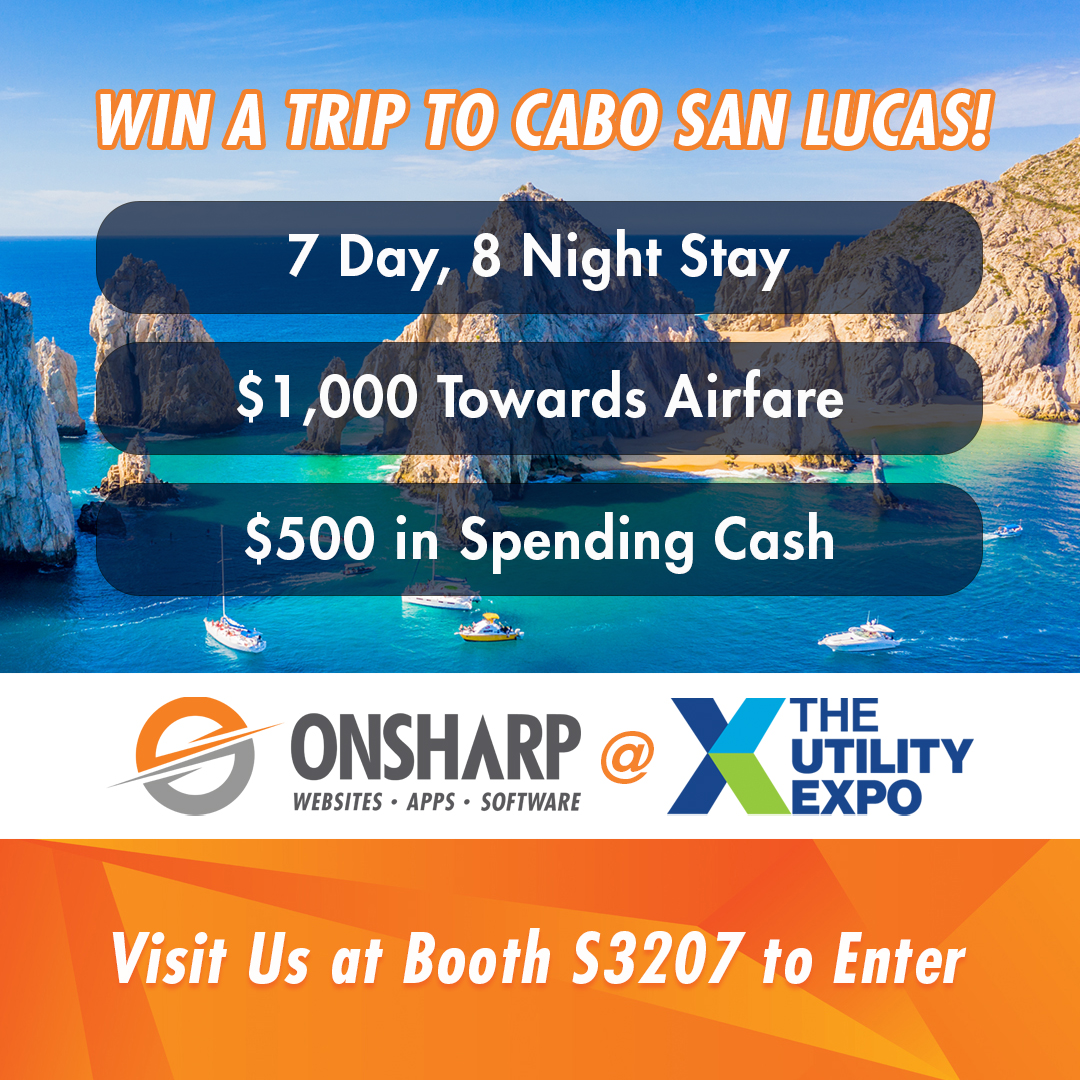 Attention all Utility Expo attendees! Stop by booth S3207 to enter to win a trip to Cabo San Lucas🏖️   

#utilityexpo2023 #utilityexpo