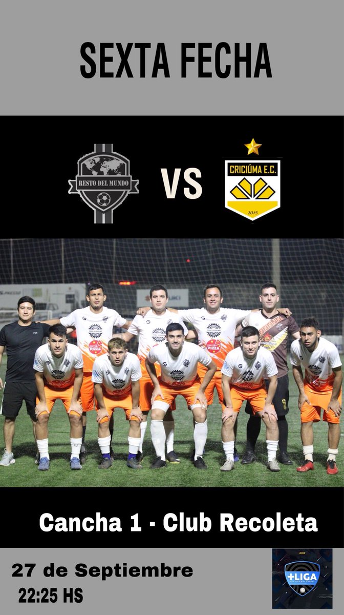 SEXTA FECHA
EN BUSCA DE LA SEGUNDA VICTORIA !!
Nos enfrentamos a un viejo conocido  👀 <a href="/CriciumaEC15/">Criciuma EC</a> 
Nos vemos en la <a href="/ligadetuiteros/">+Liga Slots del Sol</a>