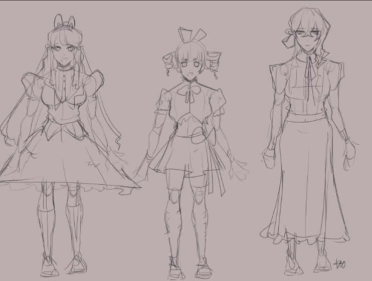 cozycafe girls costume ideas 

i cant find the sketches i did of the boys rraghrvgh