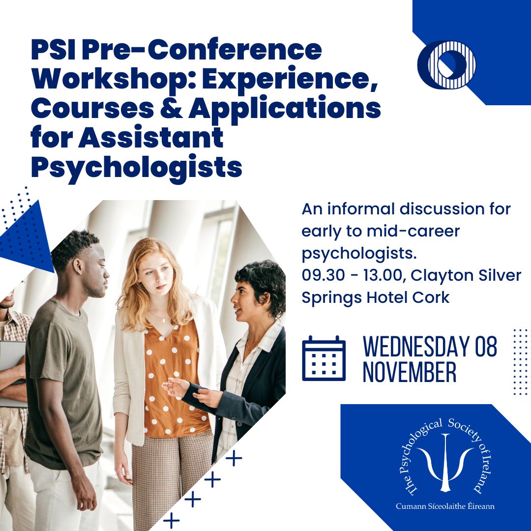Ahead of this year's PSI Annual Conference, we have arranged pre-conference workshops, including this discussion on acquiring relevant experience, completing application forms, and applying for professional psychology postgraduate courses.

Presenters on the day will be PSI past