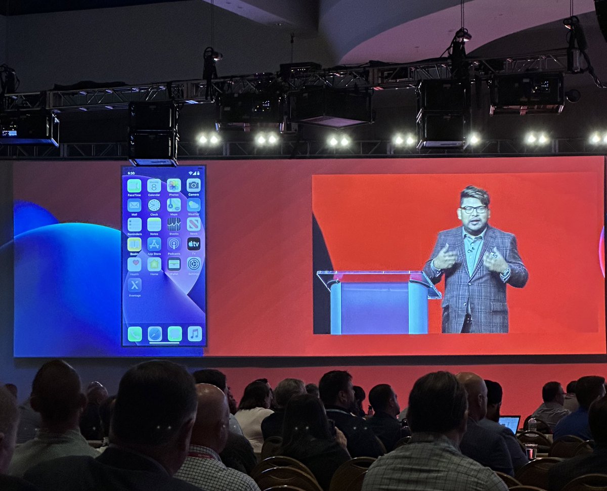 IngramMicroUSA's tweet photo. “We listened, the teams worked hard…” - @SahooSanj unveils the #Xvantage mobile app at #ONE2023!
#IngramMicro #IngramMicroONE
@IngramMicroOne @IngramMicroInc https://t.co/FqYWqzluvW