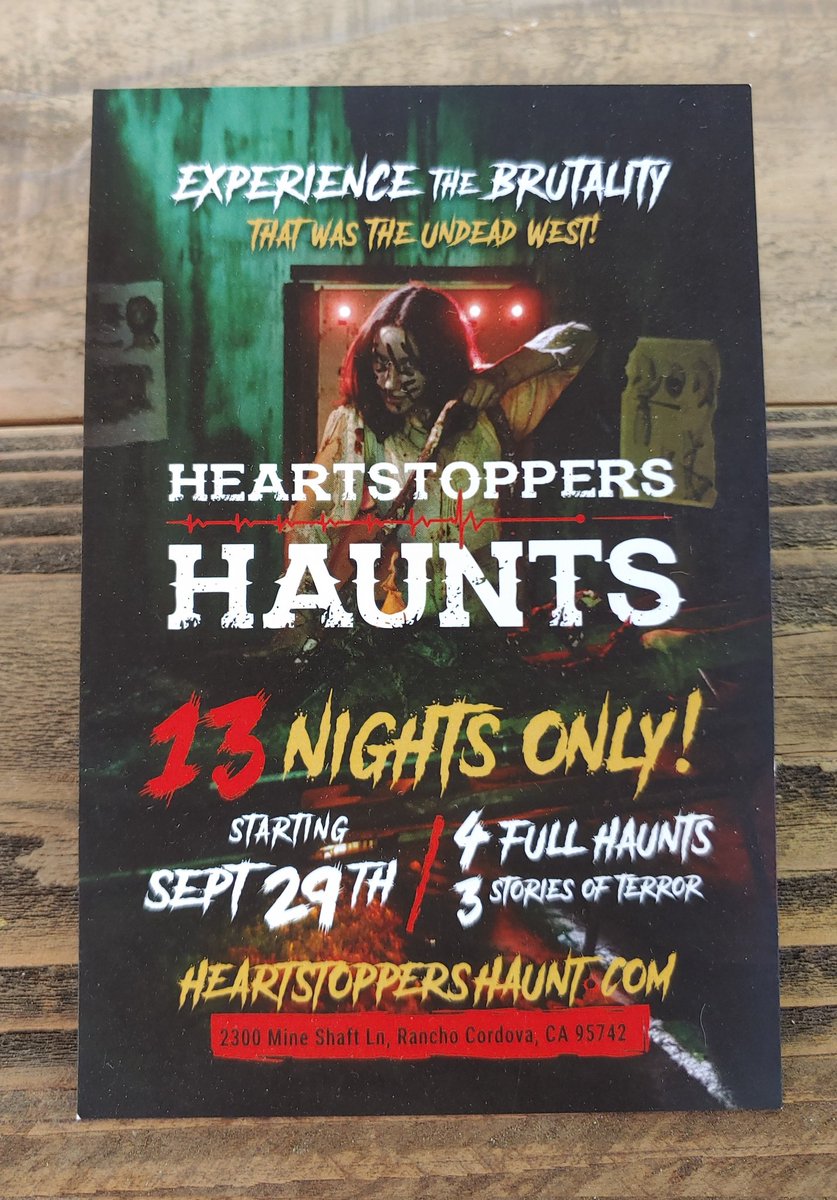 Experience the brutality that was the undead West at Heartstoppers Haunts. Tickets on sale now. #HauntedHouse #Halloween
