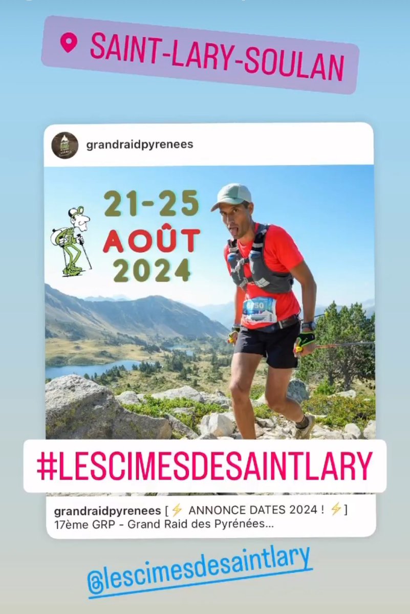CimesLes's tweet photo. Save the date 
#saintlarysoulan #GRP #pyrenees @StLary_Pyrenees https://t.co/KK99X1Ud3C