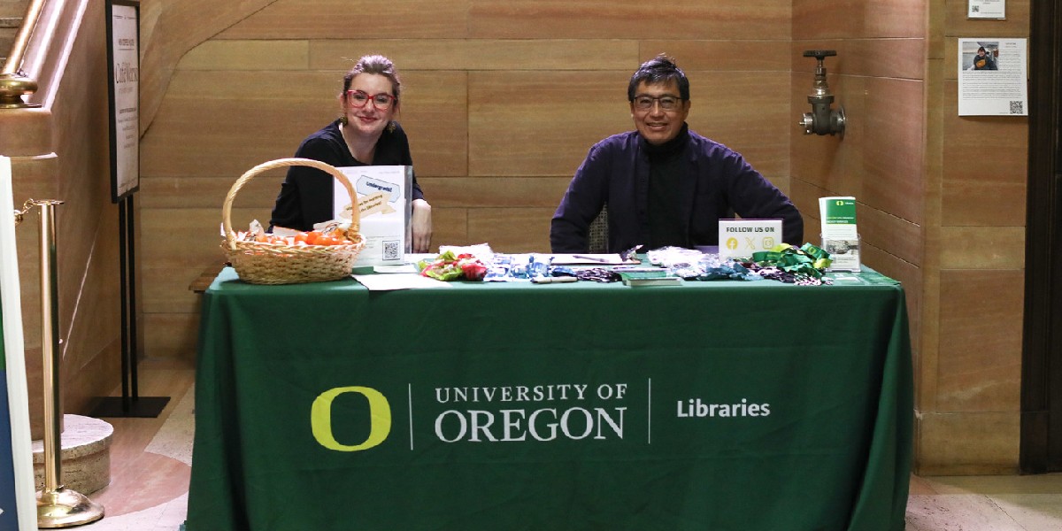 uolibraries's tweet photo. Welcome, Ducks! ๐ฆ Hope you are all enjoying Week 1. ๐๐๐ Stop by a welcome table in Knight Library or Price Science Commons and Research Library to pick up a snack, get some swag, and ask us anything about your libraries!
#UOLibraries https://t.co/5FWMhZ7ySU
