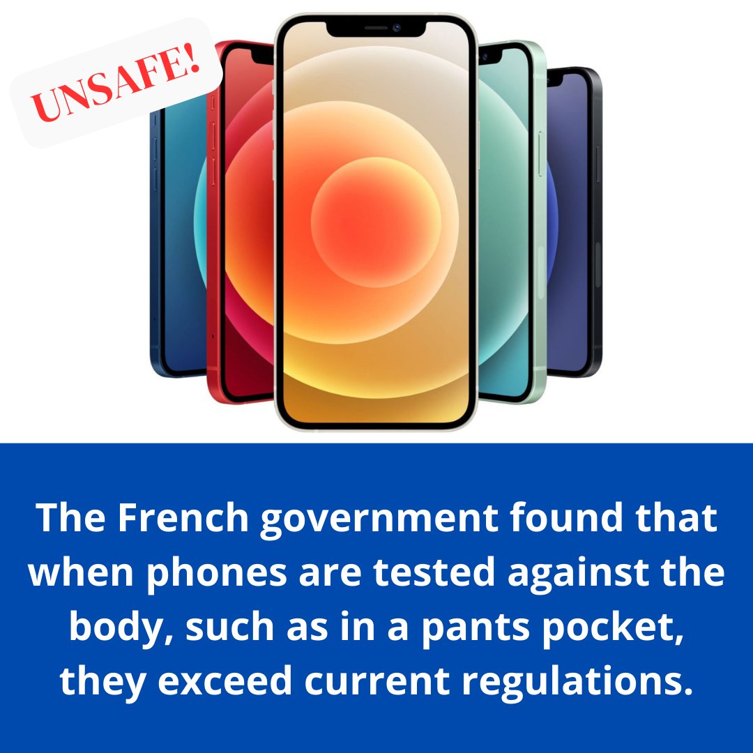 Current cellphone tests are rigged because they do not test cellphones against the body. The French government found that when phones are tested against the body, such as in a pants pocket,  they exceed current regulations.
#emfradiation #emf #emfprotection