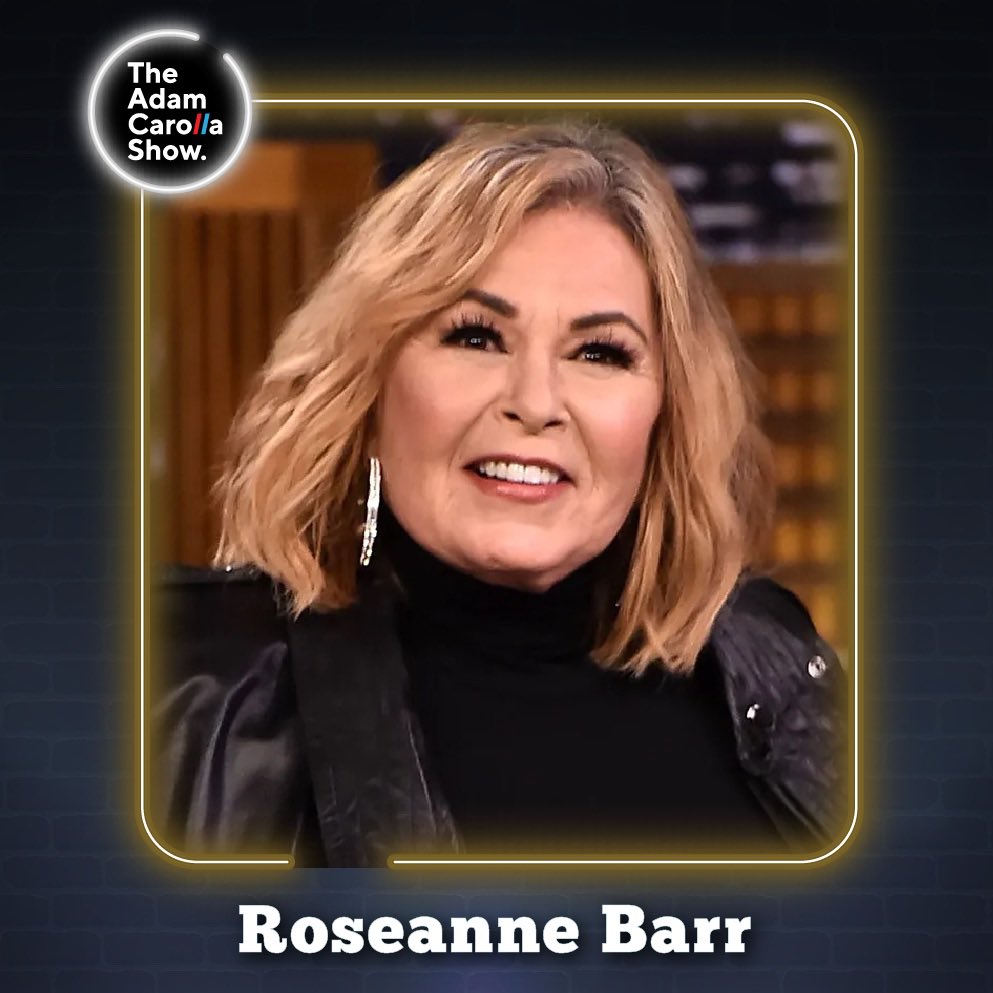 AdamCarollaShow's tweet image. Roseanne Barr on today’s show talking…
🌟Her unusual upbringing 
🌟@therealroseanne unexpected path to comedy
🌟Her violent father
🌟A young pregnancy that led to adoption
🌟ABC canceling her show &amp;amp; more!
🔈 adamcarolla.com/roseanne-barr/