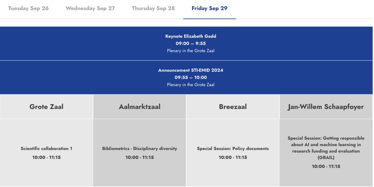 We're excited to be in Leiden for @sti2023 this week! If you're attending the conference then don't miss Friday's panel on policy documents - our director Euan (@Stew) will be discussing the societal impact of science and how research influences policy.