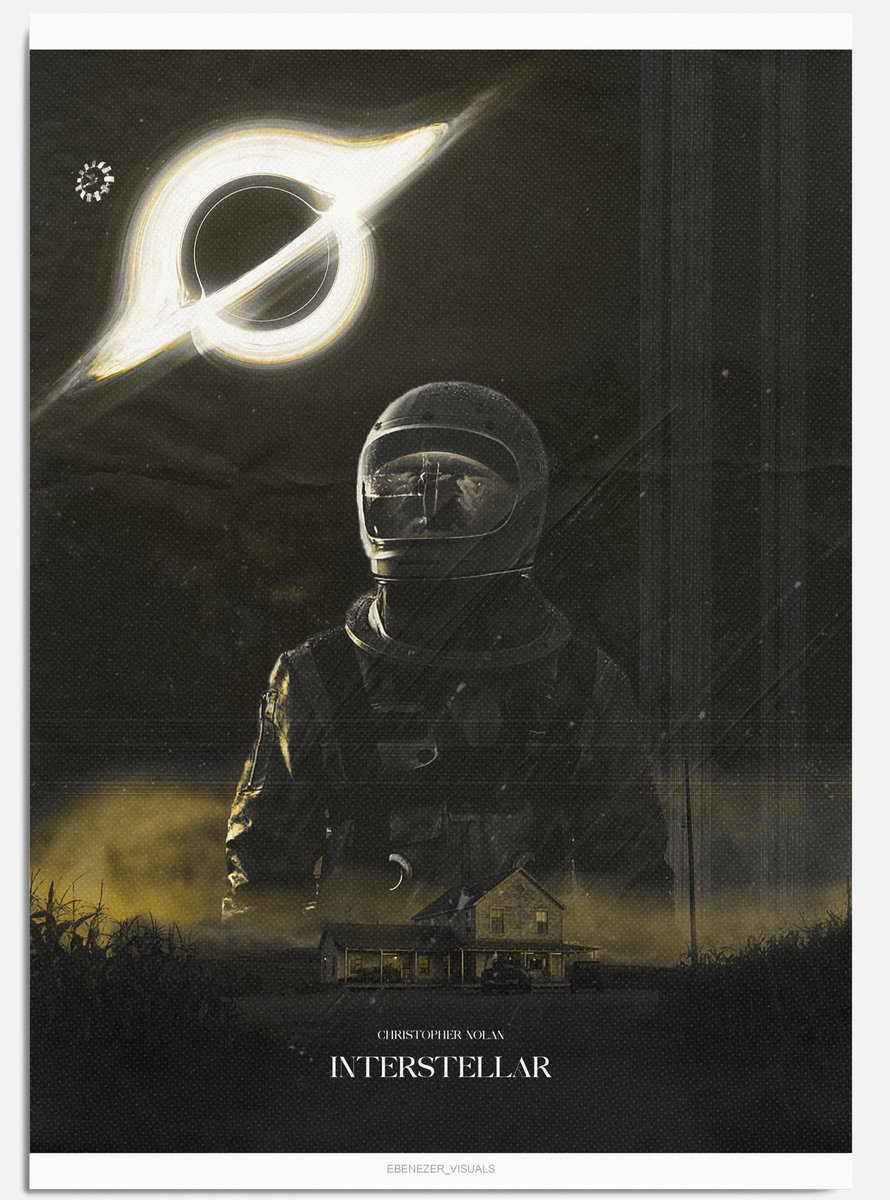 Westty__'s tweet photo. Interstellar movie poster design by me. 👩‍🚀🚀
#MoviePoster https://t.co/K2tUukGhtb