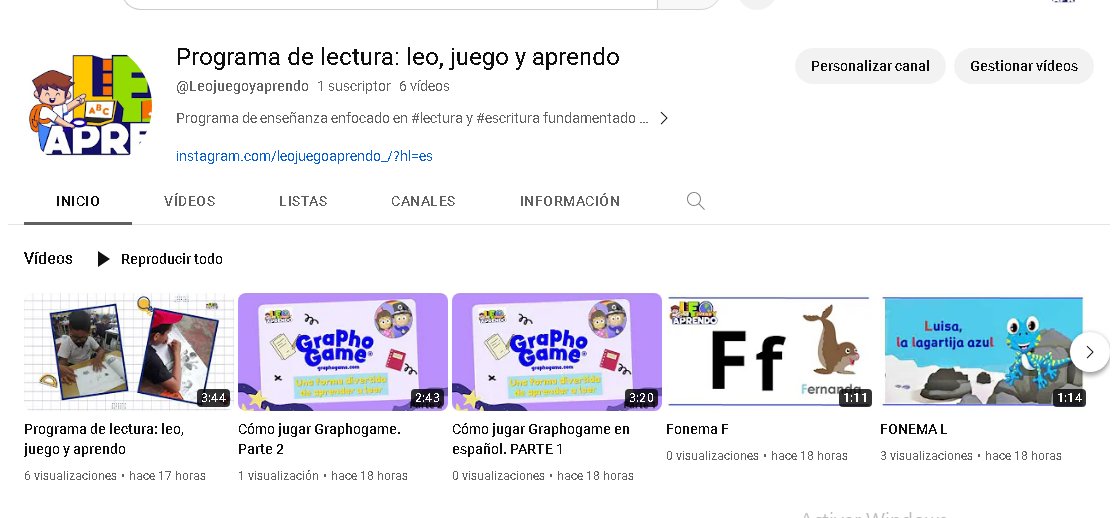 👏Puedes ingresar a nuestro canal de Youtube y disfrutar de material pedagógico que refuerza la implementación del programa de lectura 📚
👇👇👇👇
youtube.com/channel/UCbPCN…