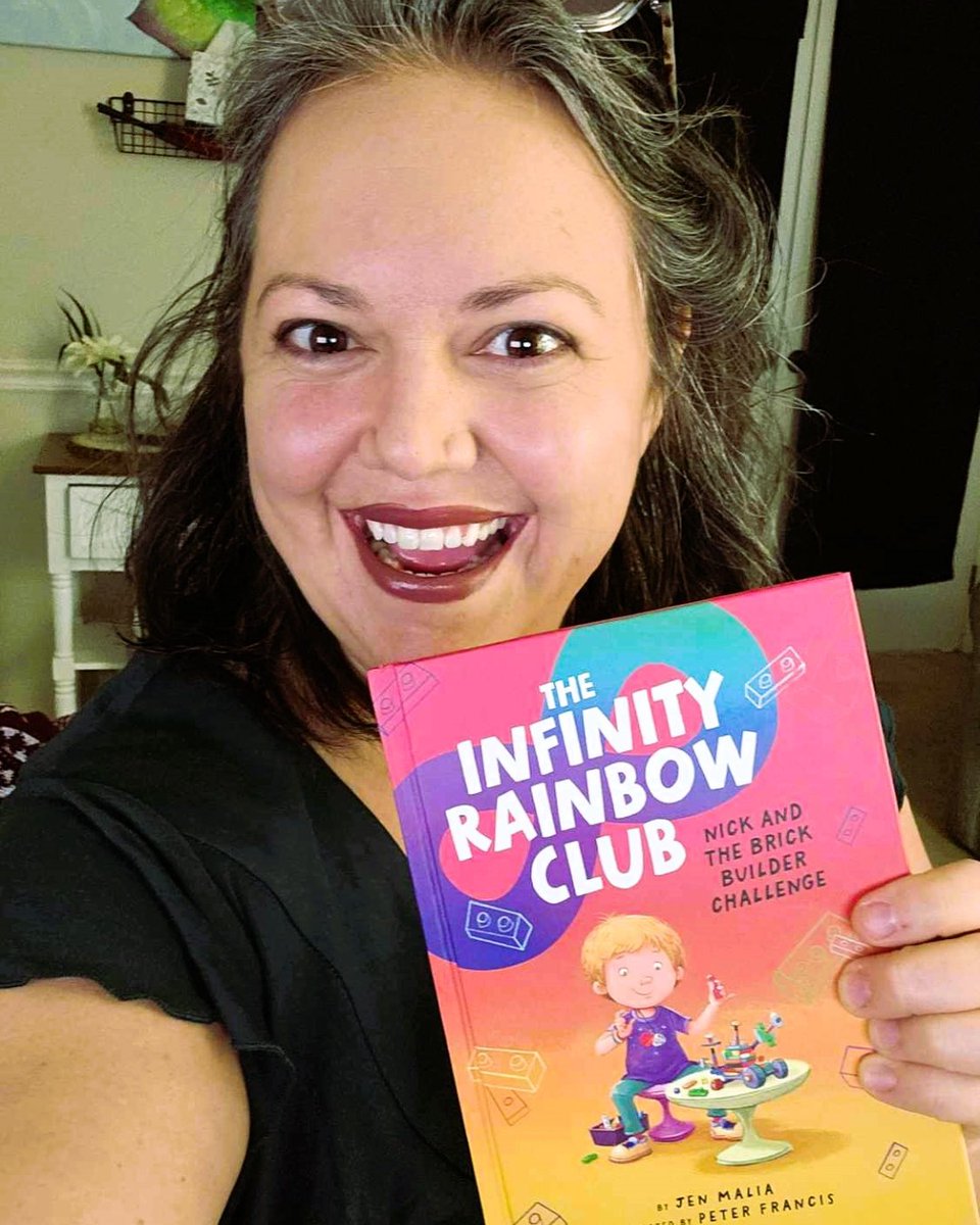 WigglesBook's tweet photo. 🌈#NickandtheBrickBuilderChallenge  is officially out in the world! We are huge fans of TOO STICKY! in our house, and we can't wait to read the new #TheInfinityRainbowClub series from @JenMaliaBooks @BeamingBooksMN @Soaring20sPB  ♾️ 🌈 📚 https://t.co/KNep57Ve7n https://t.co/LkM08q1Zrd