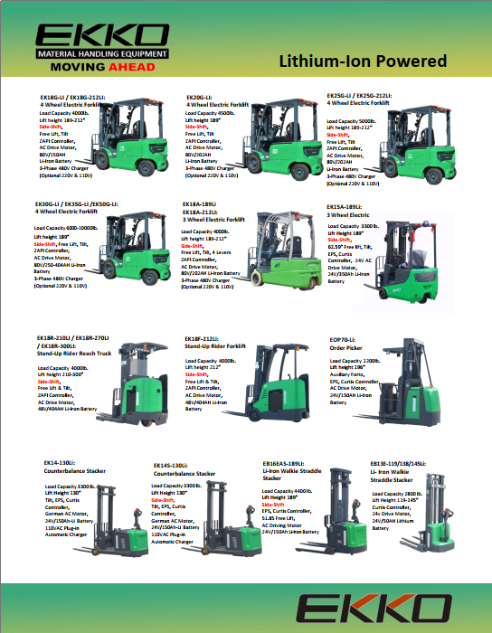 EKKOlifts's tweet photo. EKKO's newest and updated Line Card!!
We have the warehouse solutions you need!
full document on our website
https://t.co/WHEJyJAut1
or Contact us for more info!
Info@ekkolifts.com
(877)232-6517
#ekko #liftequipment #warehousesolution #liftsales #materialhandlingequipment https://t.co/EOGwOUjflQ