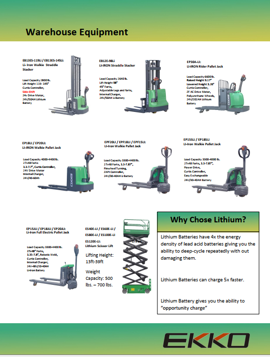 EKKOlifts's tweet photo. EKKO's newest and updated Line Card!!
We have the warehouse solutions you need!
full document on our website
https://t.co/WHEJyJAut1
or Contact us for more info!
Info@ekkolifts.com
(877)232-6517
#ekko #liftequipment #warehousesolution #liftsales #materialhandlingequipment https://t.co/EOGwOUjflQ