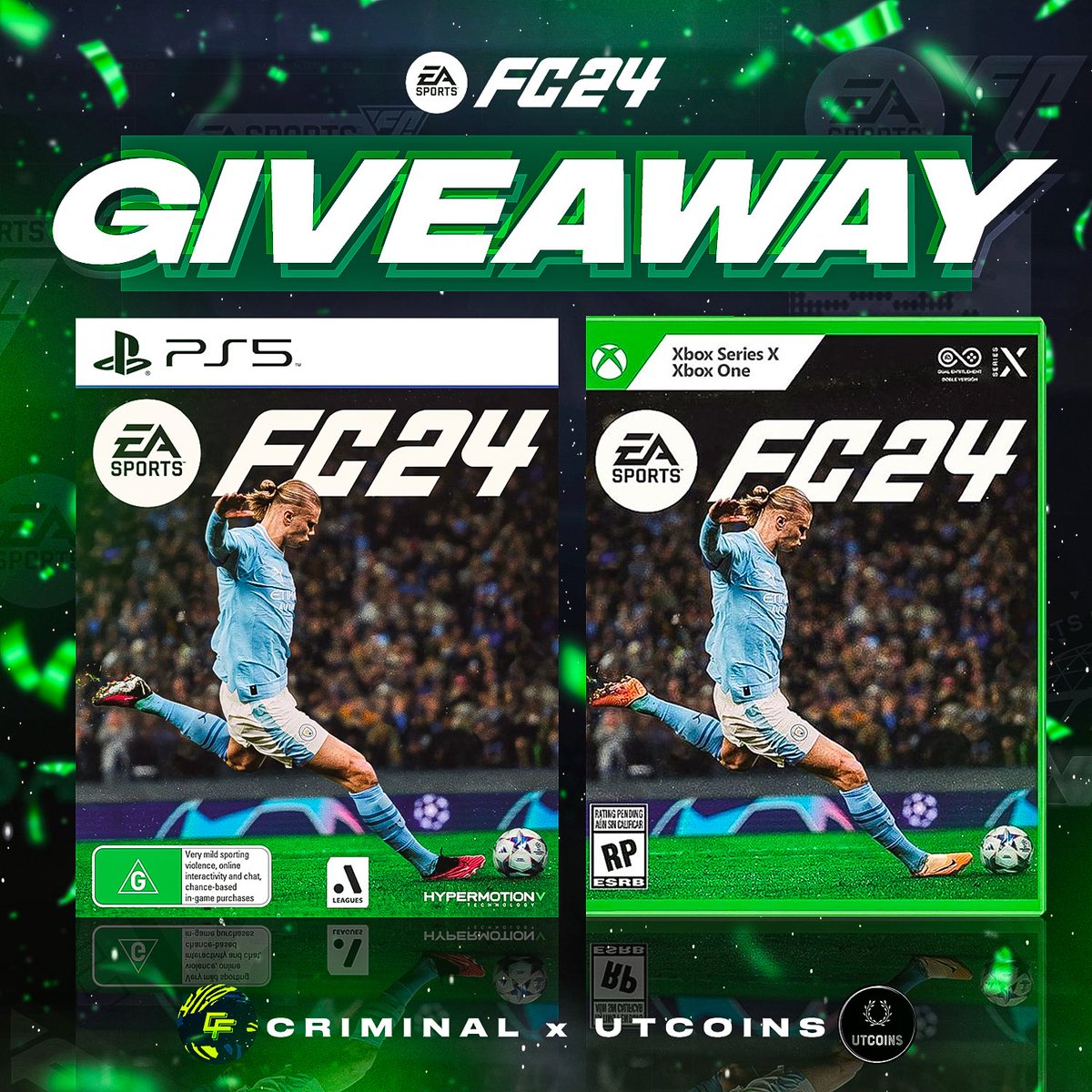 🚨EAFC 24 GIVEAWAY!

- Follow me + <a href="/GetYourUTCoins/">UT-Coins</a> 
- RT🔂

That’s it!

Good luck🔥⭐️

Get your coins from <a href="/GetYourUTCoins/">UT-Coins</a> and use code “twitter” for a discount! 

#fc24