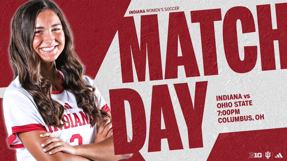 IndianaWSOC's tweet photo. Match Day in Columbus. 

🆚 Ohio State
📺 https://t.co/FqJLPKVE1Q
📊 https://t.co/RqcFkKT1DR https://t.co/QCl7hooAhP