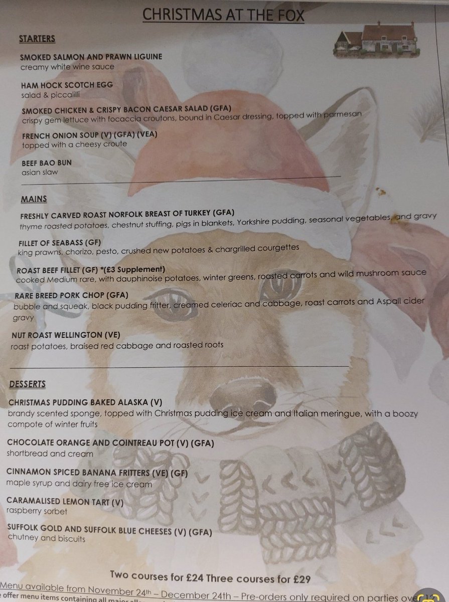 "It's beginning to look a lot like a Christmas Menu" .
Where will you be celebrating this fast approaching festive season?