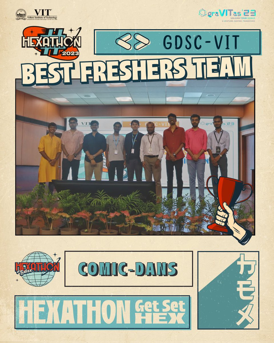 gdgvitvellore's tweet photo. The results are finally in, and our winners are here!
We would like to give our heartiest congratulations to all the participants and declare the winners of Hexathonโ23 who pieced their pixels to perfection and came up with amazing UI/UX designs.
#hexathon #design #getsethex https://t.co/5Gr6Znaci6