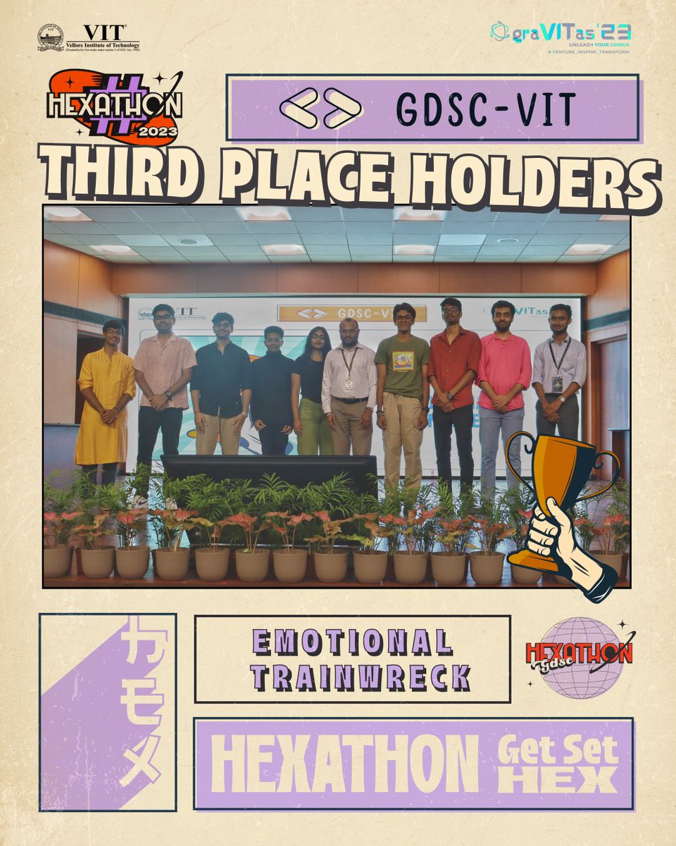 gdgvitvellore's tweet photo. The results are finally in, and our winners are here!
We would like to give our heartiest congratulations to all the participants and declare the winners of Hexathonโ23 who pieced their pixels to perfection and came up with amazing UI/UX designs.
#hexathon #design #getsethex https://t.co/5Gr6Znaci6
