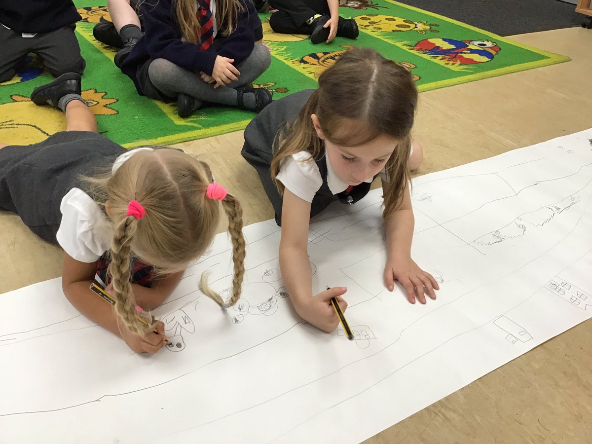 StKathsKent's tweet photo. Gala class have enjoyed listening to Goldilocks and the three bears, sequencing the pictures and retelling the story. We also began to talk about simple maps and had fun making a big map on the floor. https://t.co/0aT742weo9