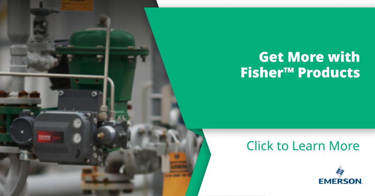 Elevate your process control and experience unmatched reliability, precision, and overall plant efficiency with Emerson's Fisher control valves and instruments! ow.ly/xvST104UI8P

#GetMoreWithFisher #Fisher #asiapacific #emerson #controlvalves #trustedpartner