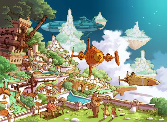 TommoCabbit's tweet photo. God, I love Solatorobo's world so much https://t.co/RLeSiXJcpZ