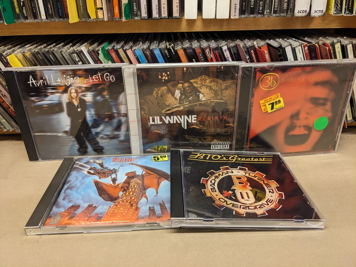 VinylBay777's tweet photo. Happy Birthday to #AvrilLavigne (39), #LilWayne (41), #ThirdEyeBlind's #StephanJenkins (59), #MeatLoaf (late, 76) and #BachmanTurnerOverdrive's #RandyBachman (80).
Find music from these artists on new and used #vinyl, #CD and #cassette at #VinylBay777. https://t.co/MJ3cIIAvu3