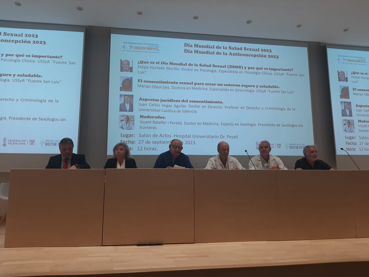 Hoy en el hospital Doctor Peset de Valencia hemos celebrado una actividad de promoción y sensibilización de los derechos sexuales con el lema del consentimiento