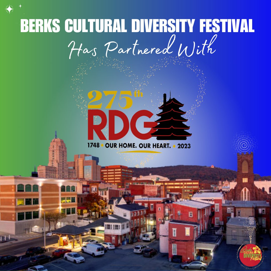 Exciting news! 🎉 The City of Reading's 275th Anniversary Parade and 4th annual Berks Cultural Diversity Festival are happening together on Sunday, October 1st. 🥳 Parade kicks off at 10 AM, and the festival will be in City Park from 12 PM to 6 PM. 🌟 #BerksCulturalFest