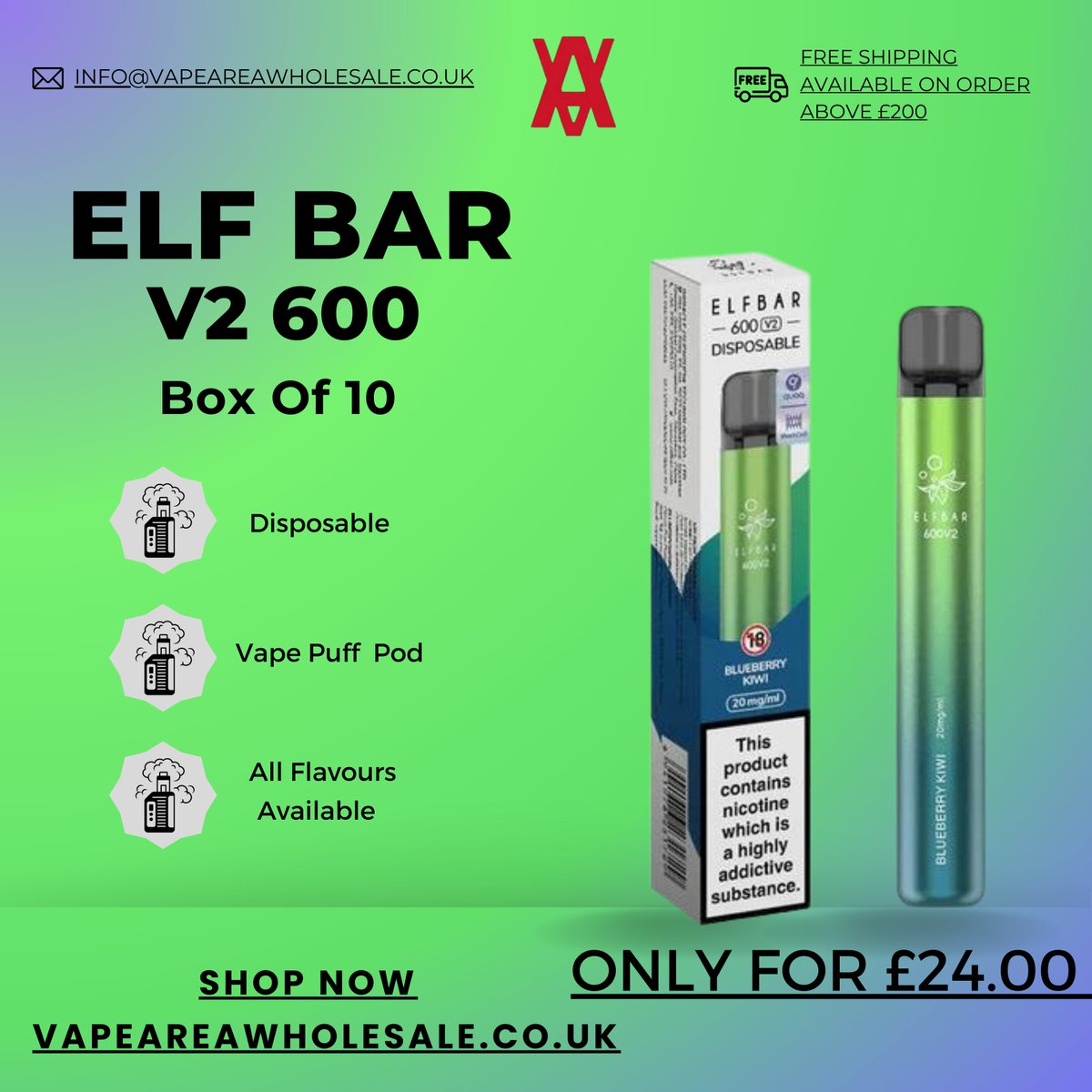 Elf Bar V2 600 Disposable Vape Puff Pod Box of 10
All Flavours Are On Vapeareawholesale.co.uk
#vapeadvocacy #vapeaccessories #vapeuk #vapeeurope #vapepromoter #vapingislife #vapingtricks #vapersofinstagram #vapersworldwide #vapersofinstagram #vapepromoter #vapestore #vapeshop