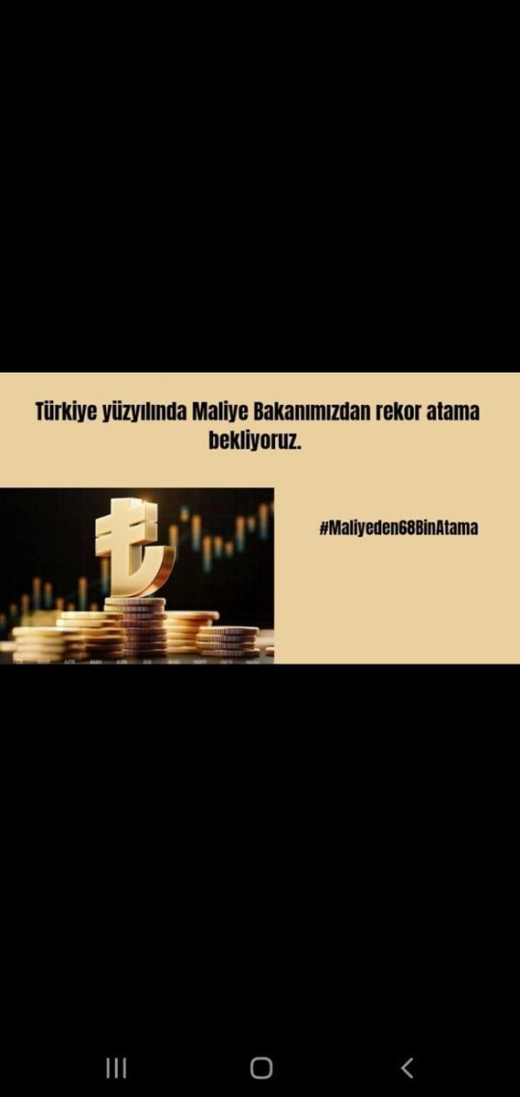 #Maliyedenögrt68binatama
Türkiye yüzyılına kaliteli öğretmen kadrosu hazırrr sayın bakanım
