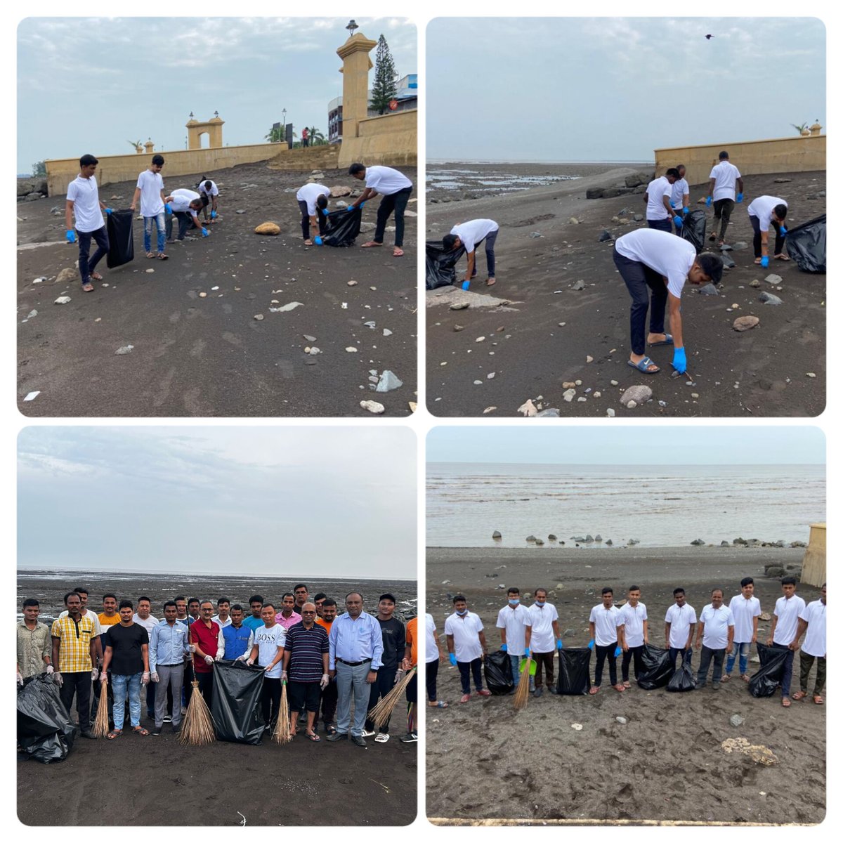 DmnCeodp's tweet photo. #Day13 of #SwachhataHiSeva2023
& #WorldTourismDay.
#Splash in the #Water, #Play in the #Sand, if the beaches are #Clean. #PRIs, #Officials #SHGs, @dnhddtourism & #Tourists joined hands for massive #BeachCleanupDay at Jampore & Devka Beach @DNHDandD @prafulkpatel
@swachhbharat https://t.co/oFAfmxhopR