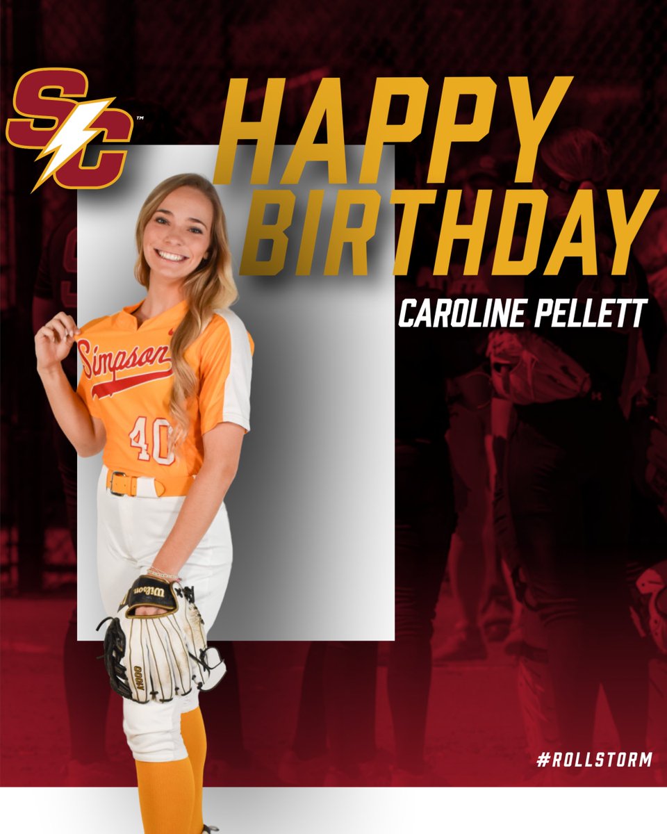 SCStormSoftball's tweet photo. Happy Birthday to  CP  from the Simpson Softball Family!!
We hope you have an awesome day! https://t.co/lCouHYya3T