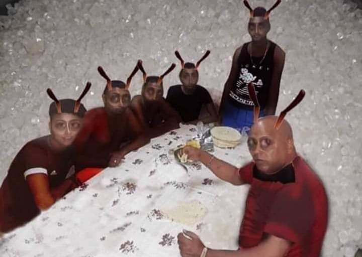 *abro el tarro de azúcar*

Las hormigas: