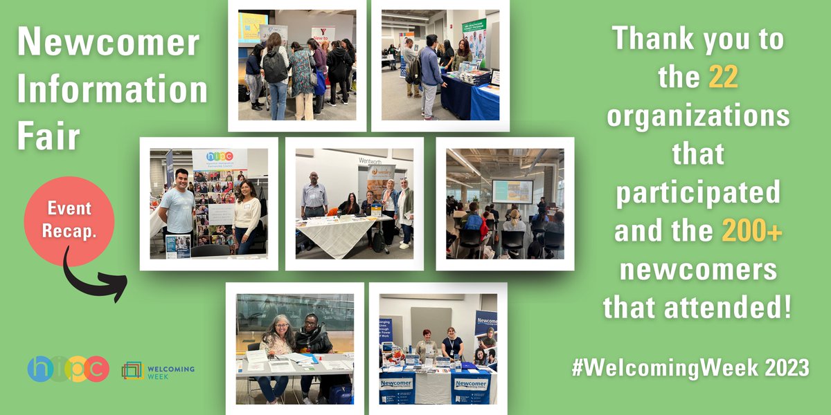 Last week we held the Newcomer Information Fair at Central Library. A huge thank you to @HamiltonLibrary for hosting, as well as a warm thank you to the 22 organizations & service providers that participated. #WelcomingWeek2023