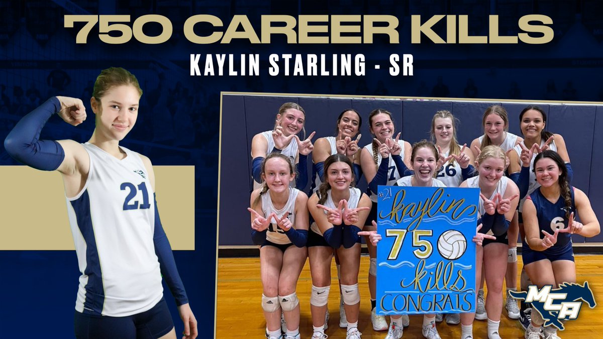 TylerBBlue's tweet photo. Last night the MCA Volleyball came away with a huge district win against Prince of Peace. During the game @kaylinstarling got her 750th career kill! Congrats to the team and to Kaylin!
@MCAstampede @MCA_mckinney @TAPPSvolleyball
#FaithFirst #MCA #Volleyball #750CareerKills https://t.co/enxc1DHduR