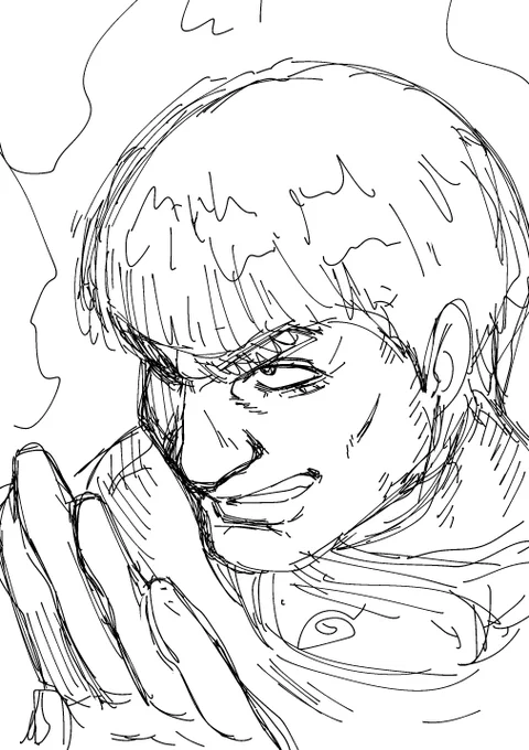 メン限で描いたガイ先生。ガイ先生すきや 