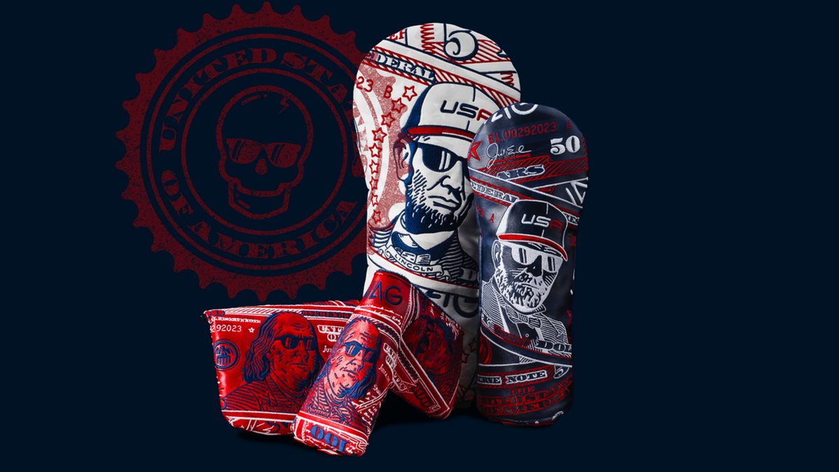 swaggolfco's tweet photo. When in Rome, you rock Swag 💀

We were asked by Vice-Captain Steve Stricker to create the captain’s gift for USA team members for the second time!

And to commemorate the 44th Ryder Cup, we made 44 USA 2023 Dollar Bill Cover Sets. Stay tuned to see how you can get one... https://t.co/bZAXqhucYG