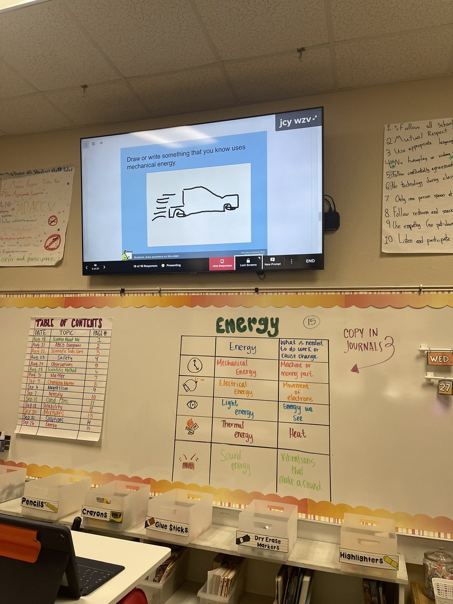 Students using Peardeck to share their learning. 
<a href="/kaysantarita/">Kay Scott</a> <a href="/techwithfeck/">Jennifer Feck</a> <a href="/bliggythegreat/">B. Liggy</a> #peardeck