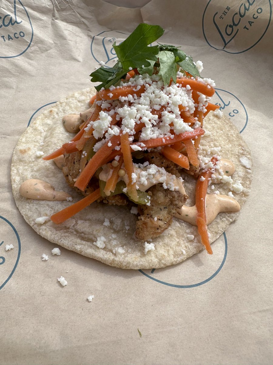 LocalTacoLEX's tweet image. The Scarecrow Tacos Pumpkin Seed Crusted Chicken W/ Chipotle Ranch, Escabeche Carrots,Green Chiles,Queso Fresco,&amp;amp; Cilantro #tacos #localtacolex #lexingtonky