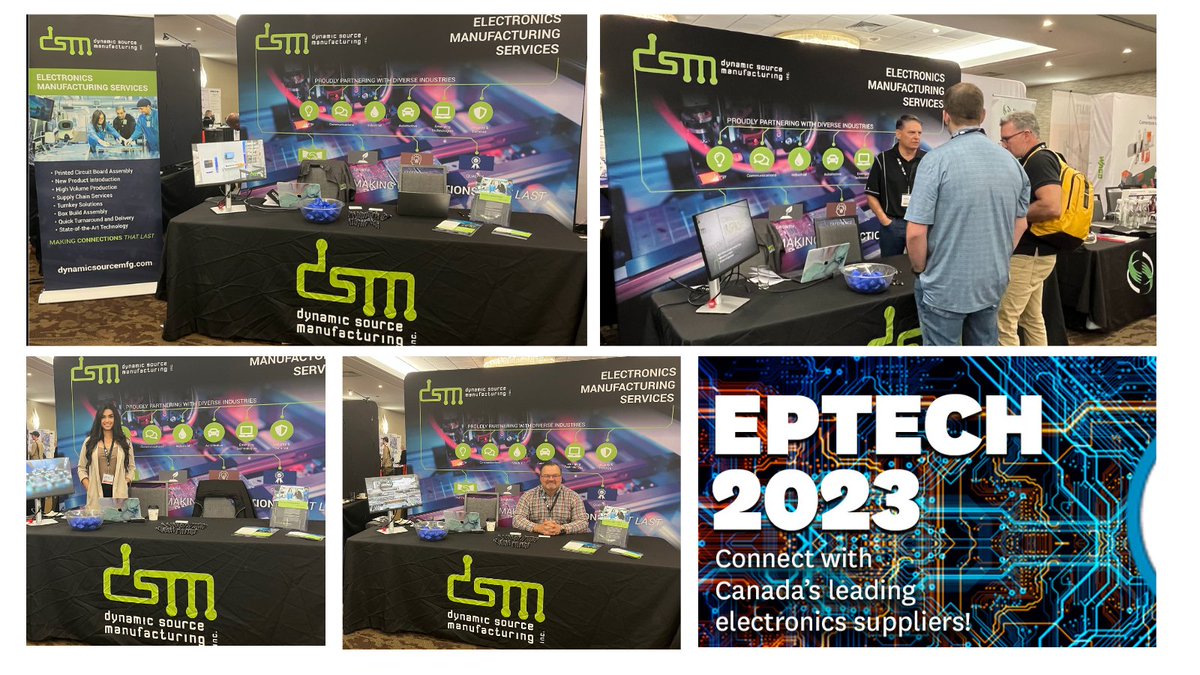 dynamicsource_'s tweet image. Thanks to everyone who stopped by to see us at EPTech Calgary yesterday! It was great to meet with businesses in the #manufacturing industry from all over the country. #EPTECH #EPTech2023 #ElectronicsManufacturing #SupplyChain #Automation #Technology @EPTmagazine
